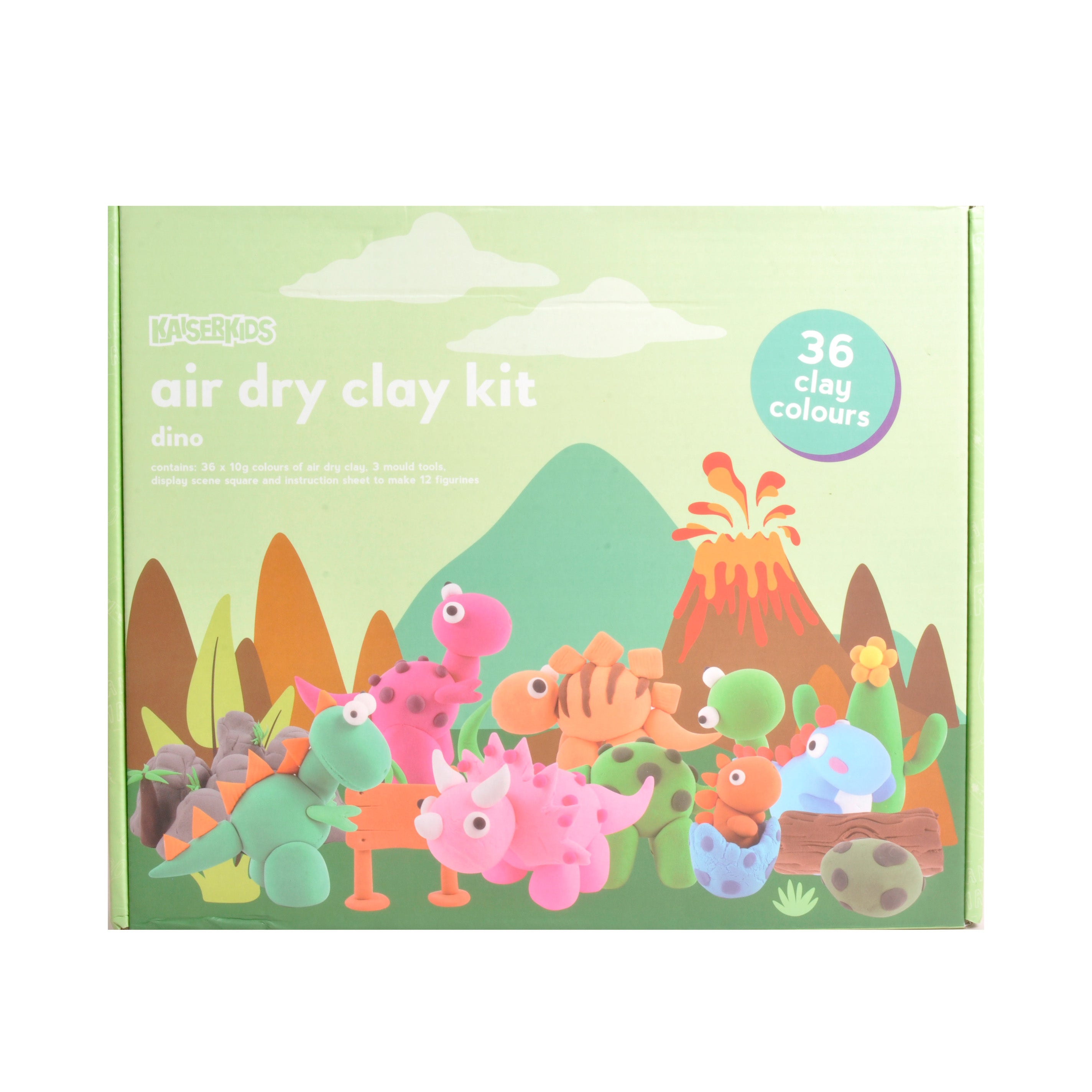 Air Dry Modelling Clay Kit Lge - Dino
